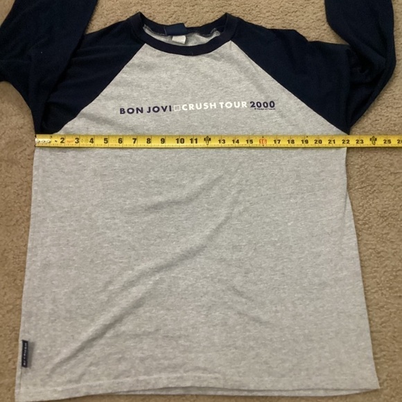 Vintage Jon Bon Jovi 2000 Crush Concert Tour 3/4 Sleeve XL Shirt - Picture 8 of 9